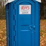 Jeff's porta potties are built with sturdy materials designed to withstand a construction site's tough environment. Our restrooms are delivered clean and graffiti free.